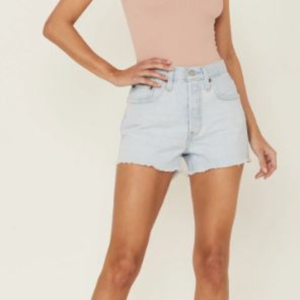 Levi's Premium 501 Jean Short, Light Wash, Big E, 28x3, 13” in, NWT, $70 MSRP